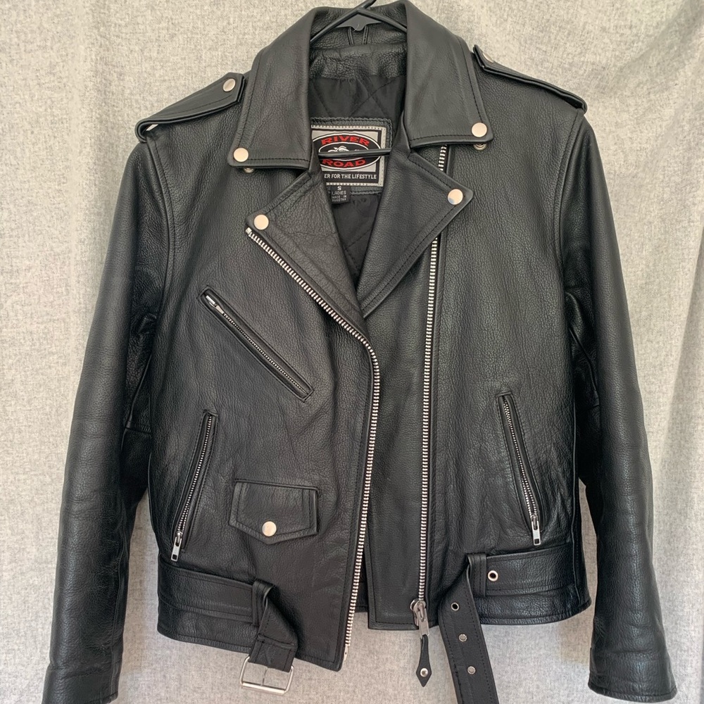 River Road Leather Women’s Motorcycle Jacket